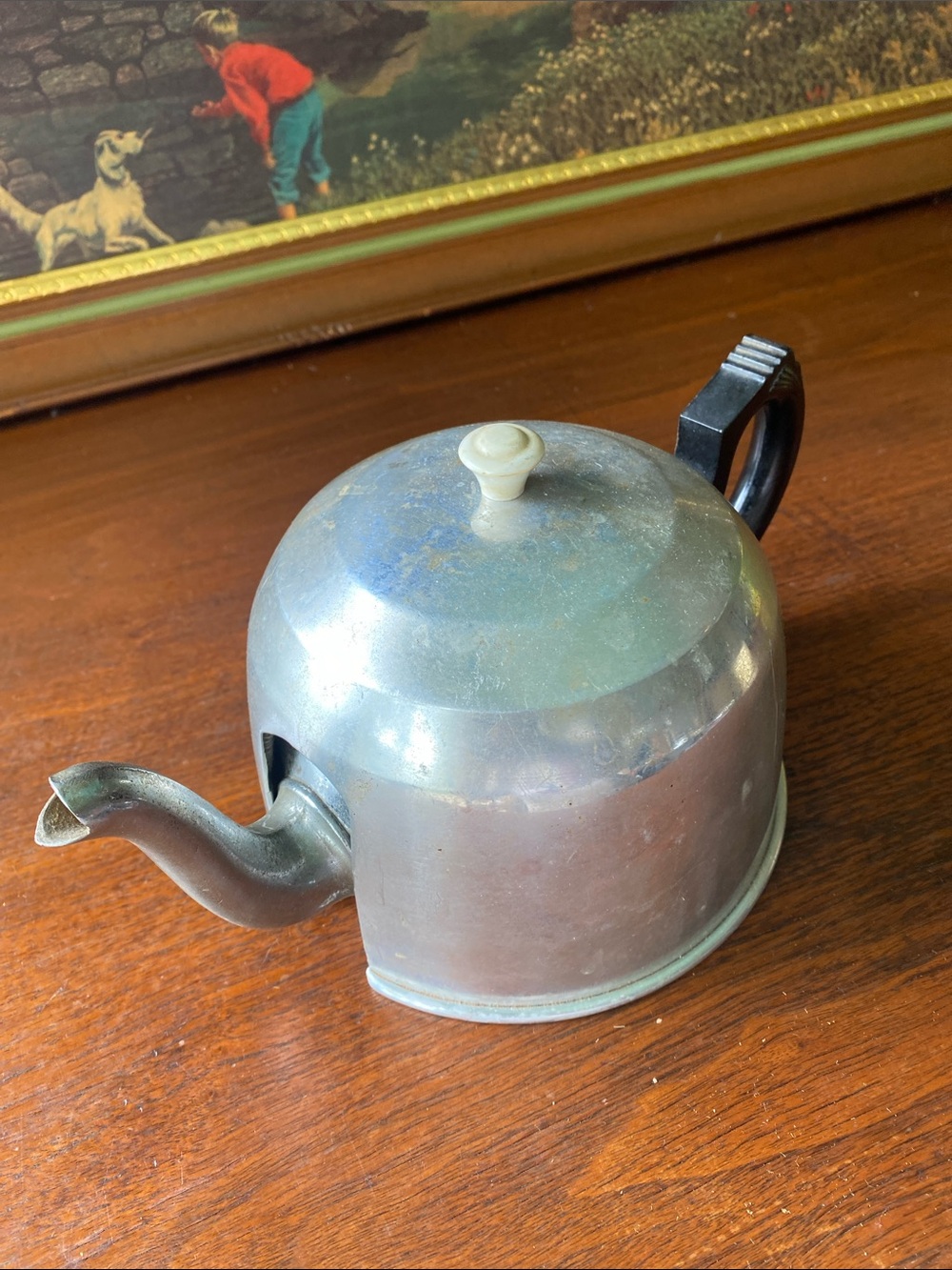 Vintage Sona Chrome Teapot model J.528.
